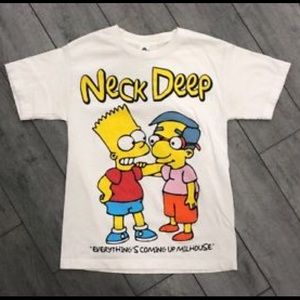 SALE✨ Neck deep “the simpsons” tshirt